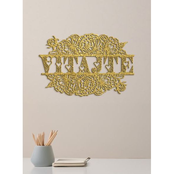 DREVENÝ NÁPIS "VITAJTE"