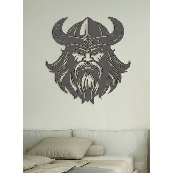 Dekorativní dřevěný obraz Viking
