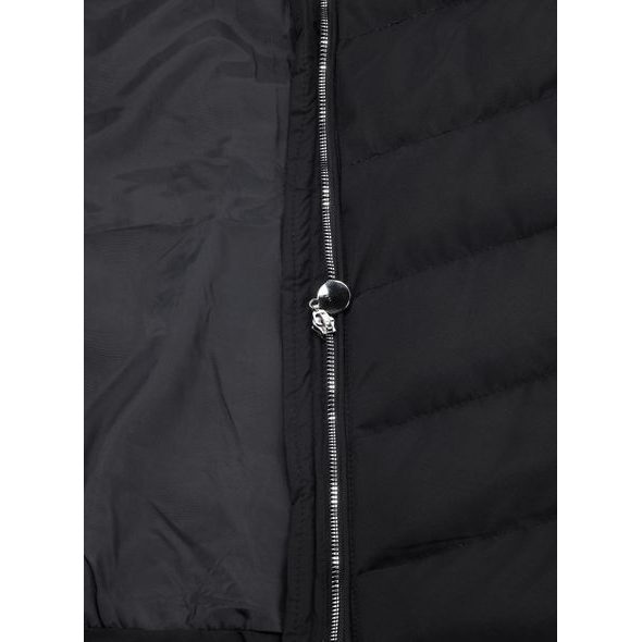 Dámská prošívaná bunda s kapucí černá