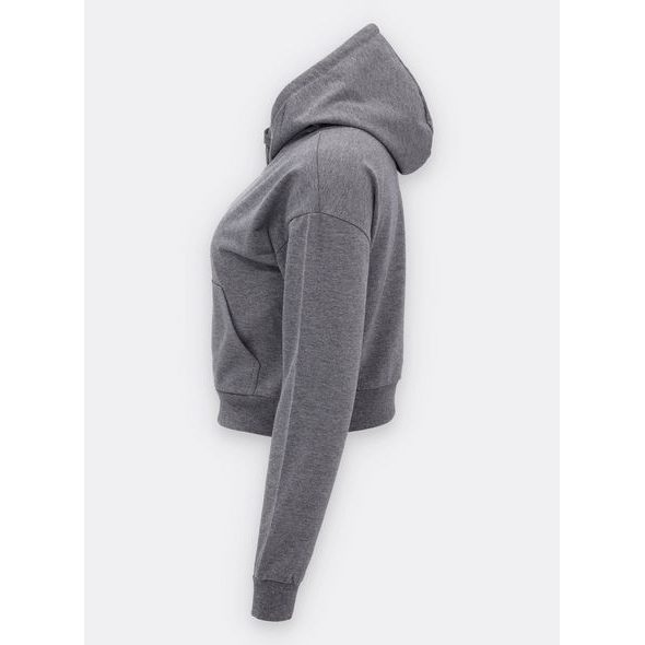 Dámska mikina crop top sivá