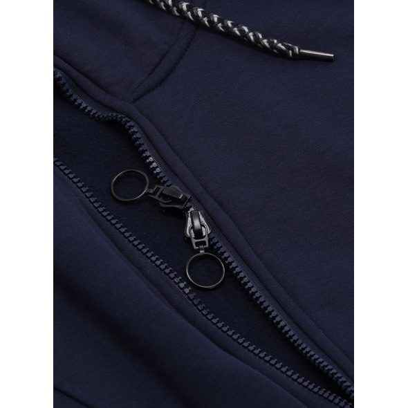 Dlouhá dámská tmavě modrá mikina