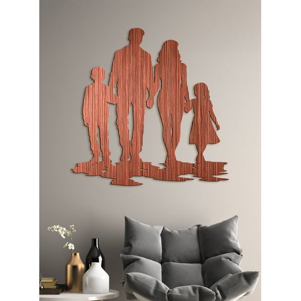 Drevený obraz na stenu RODINA