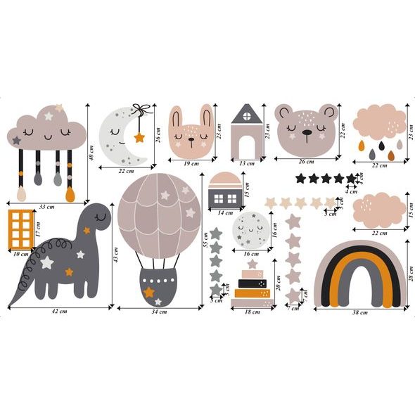 Pastelové barvy hvězdná noc