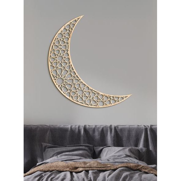 Dřevěný obraz na zeď Půlměsíc