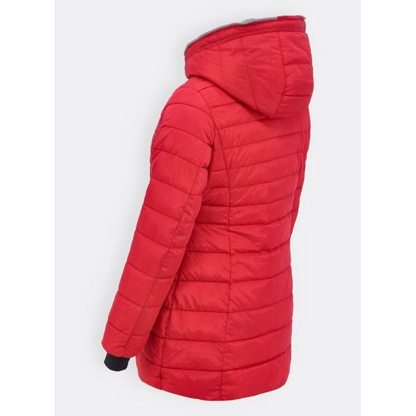 Dámská prošívaná bunda červená