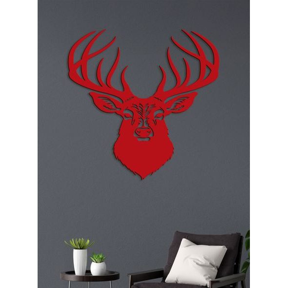 Dřevěný obrázek jelena