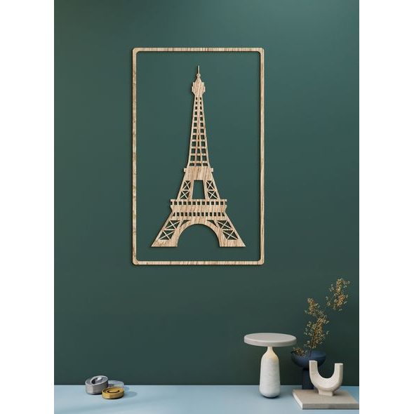 Dřevěný obrázek Eiffelovy věže