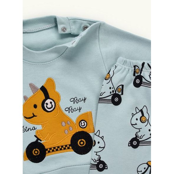 Dětská tepláková souprava NOSOROŽEC mint