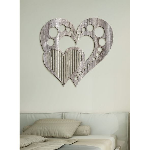 Dřevěný nástěnný obraz Srdce