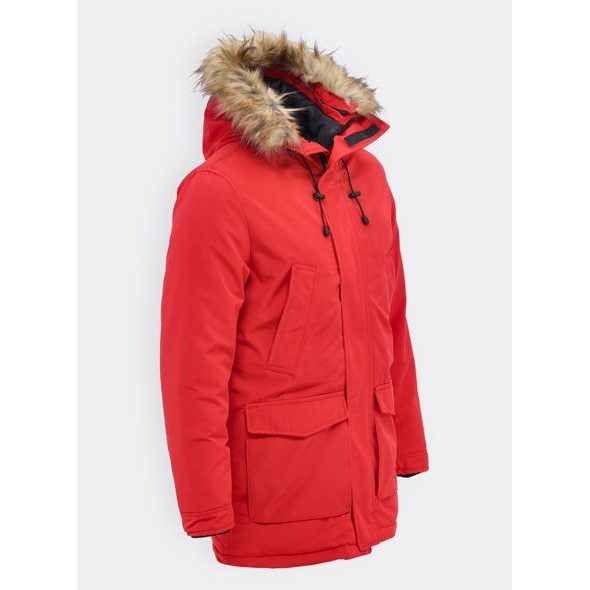 Pánská zimní bunda červená