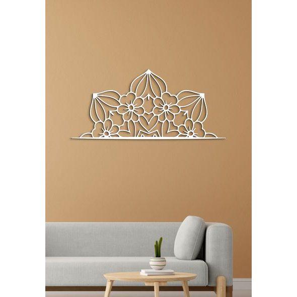 Drevená mandala polkruh CROWN