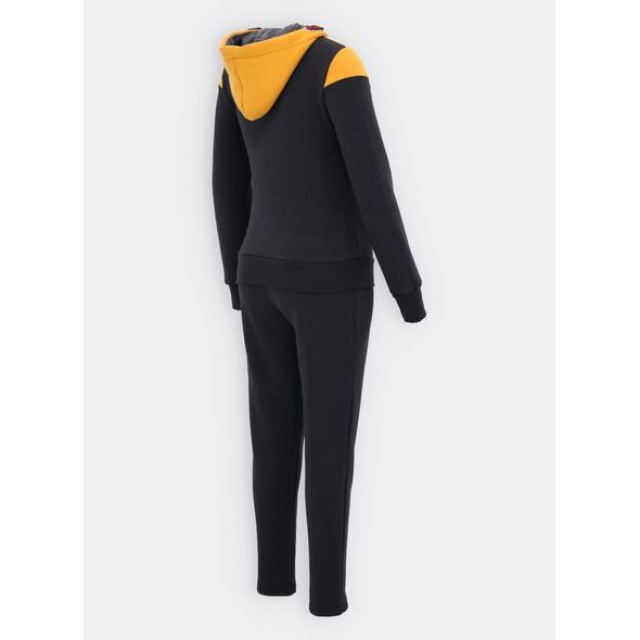 Tepláková súprava čierna/žltá