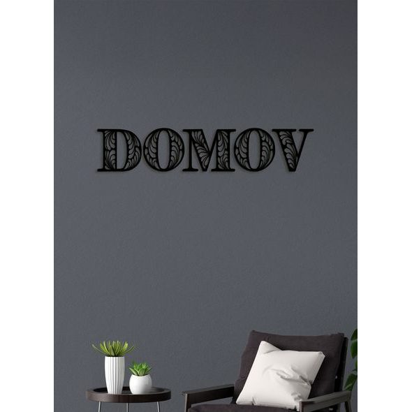 Drevený nápis "DOMOV"