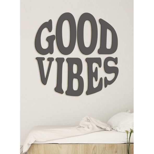 Drevený nápis "GOOD VIBES"