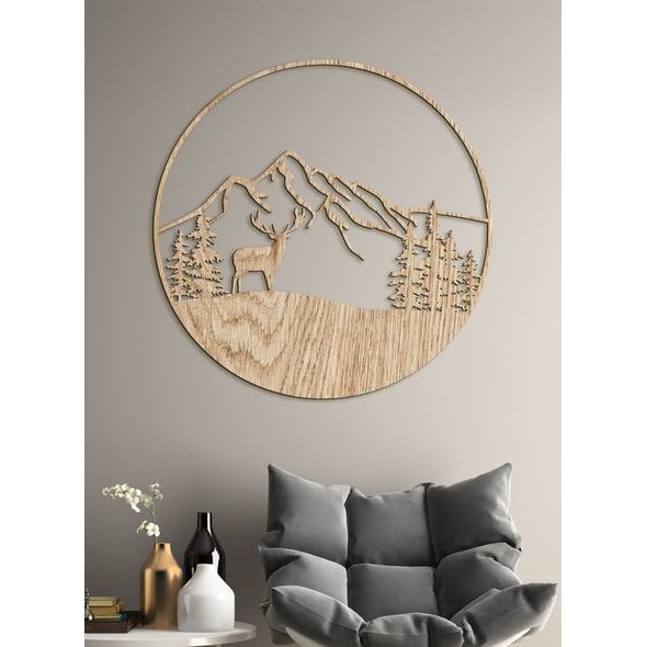 Mandala s motivem jelena