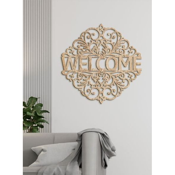 Drevený nápis "WELCOME"