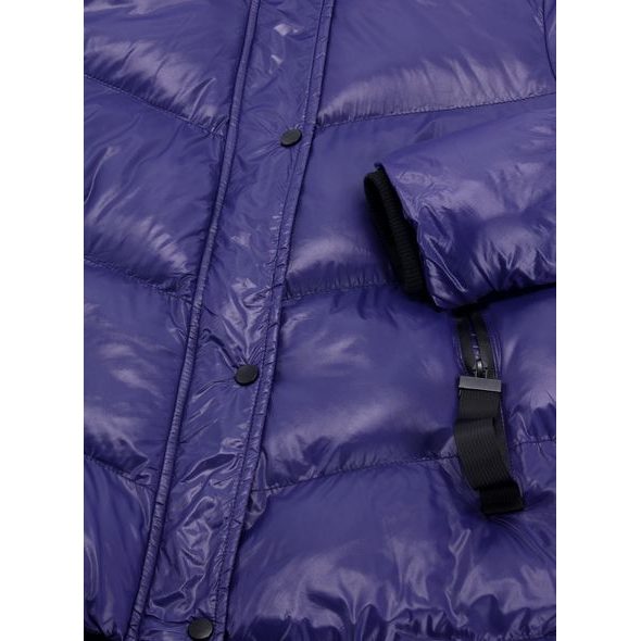 Dámská prošívaná bunda fialová
