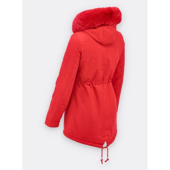 Dámska zimná bunda červená
