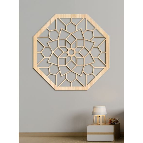 Dřevěná mandala na zeď LAURA