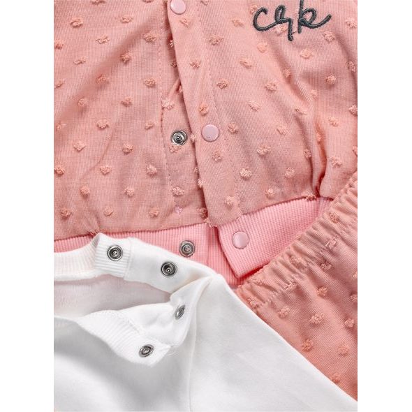 Kojenecká souprava VESELÝ KVĚT broskvová