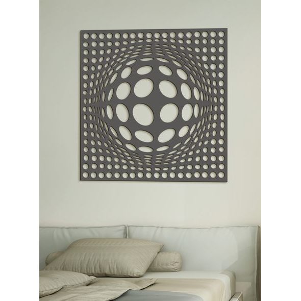 Dřevěný obraz 3D iluze