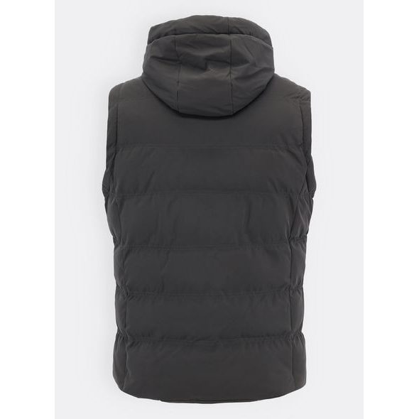 Pánská prošívaná vesta tmavě zelená