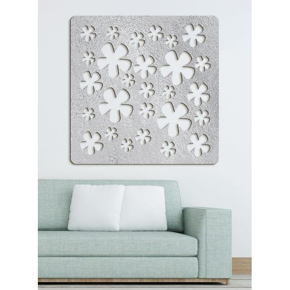 Dřevěná dekorace Květiny