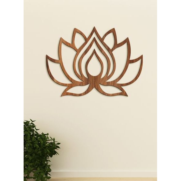 Dřevěný obraz na stěně LOTOS