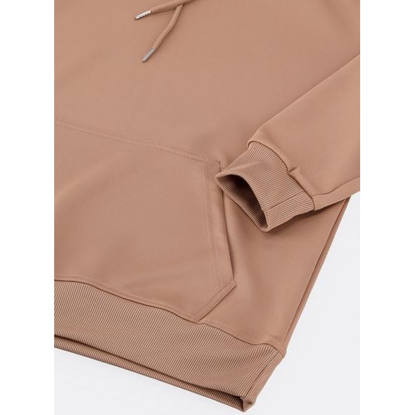 Pánská mikina s kapucí béžová