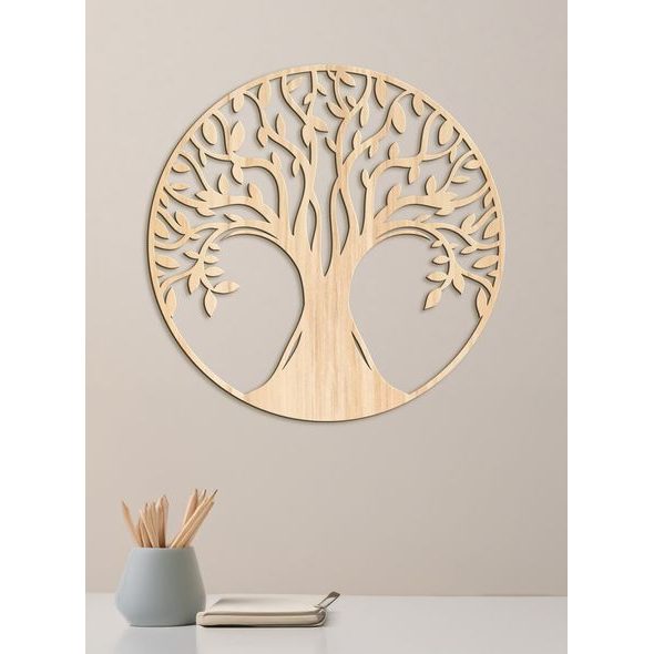 Dřevěný obrázek stromu života