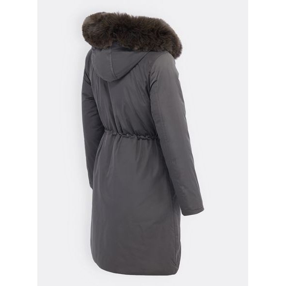 Dámská oboustranná bunda tmavě zeleno-černá