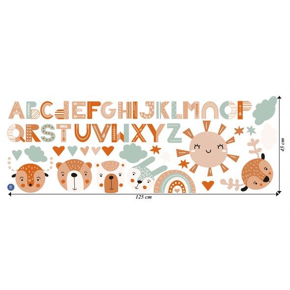 Veselá abeceda s indiánským motivem