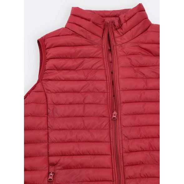 Dámska prešívaná vesta vínová