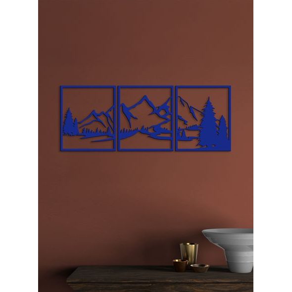 Trojdielny obraz na stenu Hory