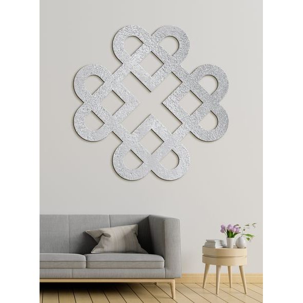 Drevená dekorácia Srdcia z keltského uzla