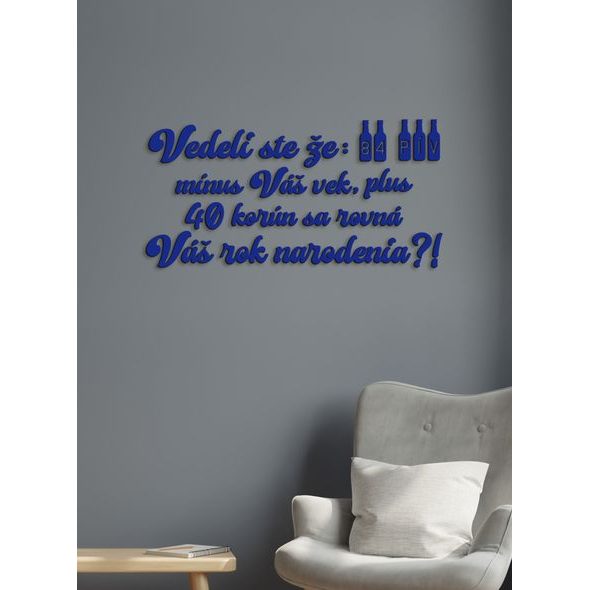 Vtipný drevený nápis na stenu PIVO