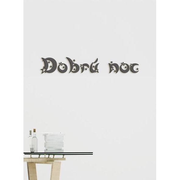 Drevený nápis "Dobrú noc"