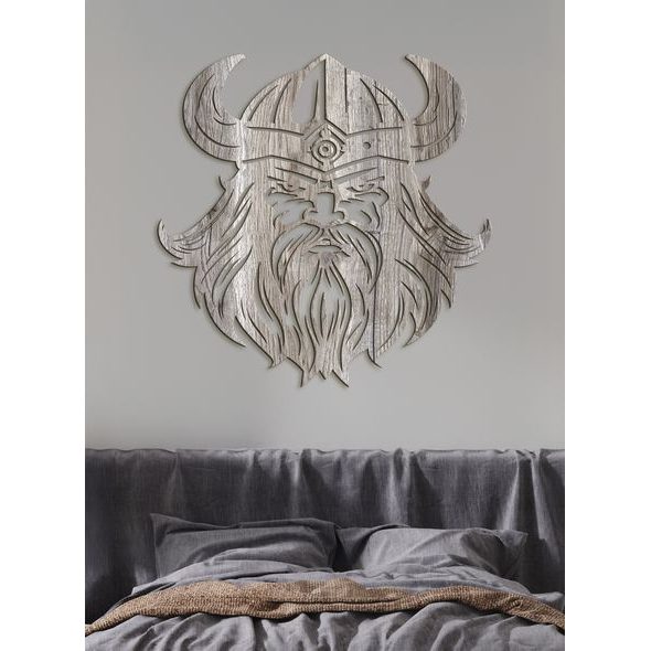 Dekorativní dřevěný obraz Viking
