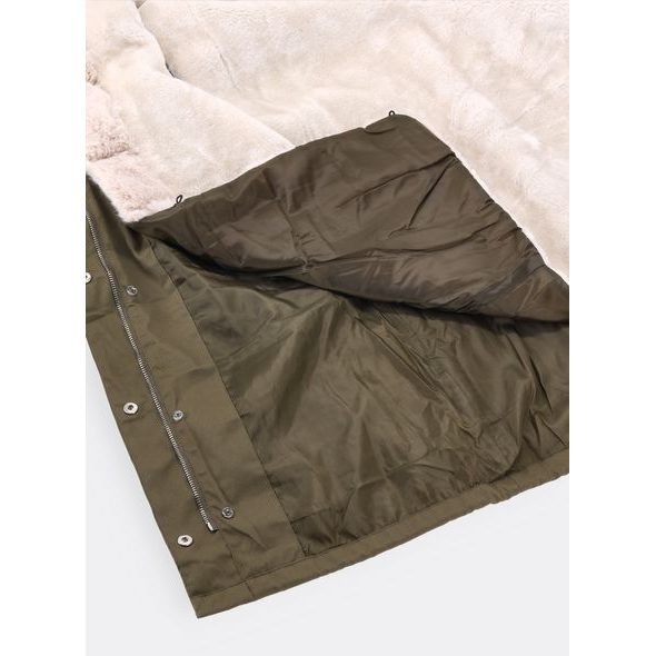 Dámska prechodno-zimná bunda olivová