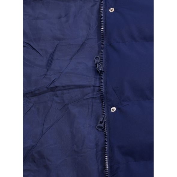 Dámska vesta s kapucňou tmavomodrá