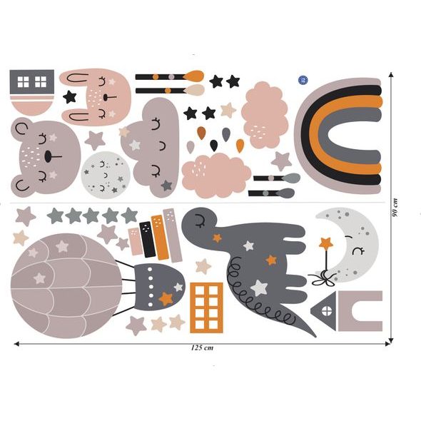 Pastelové barvy hvězdná noc