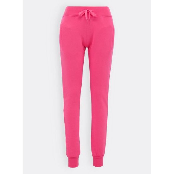 Dámské tepláky bez potisku malinově růžové