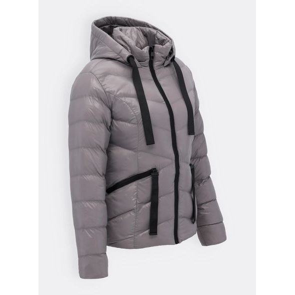 Dámská prošívaná bunda šedá