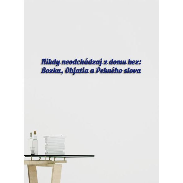 Drevený nápis pravidlá rodiny