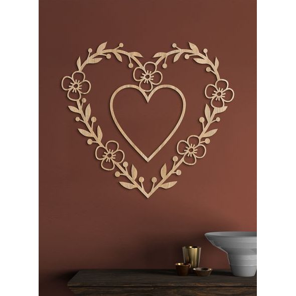 Romantický obraz na stenu HEART