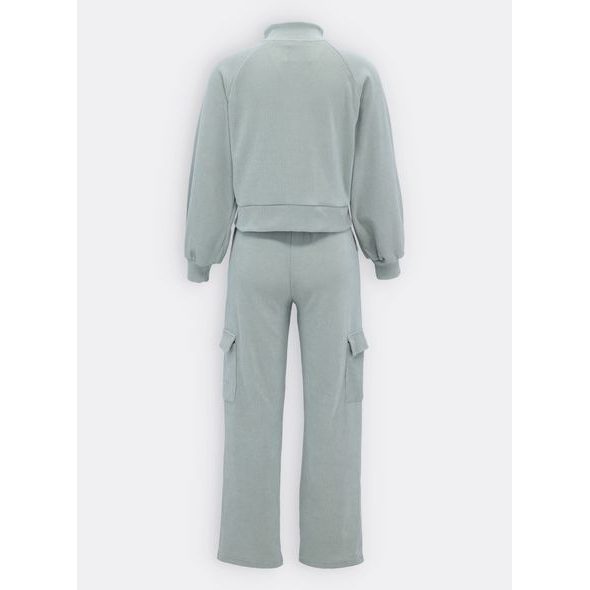 Dámska tepláková súprava crop top mentolová