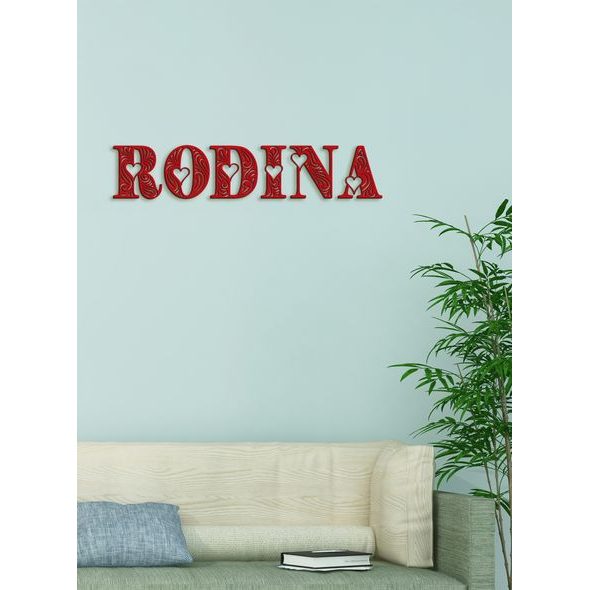 Drevený nápis RODINA