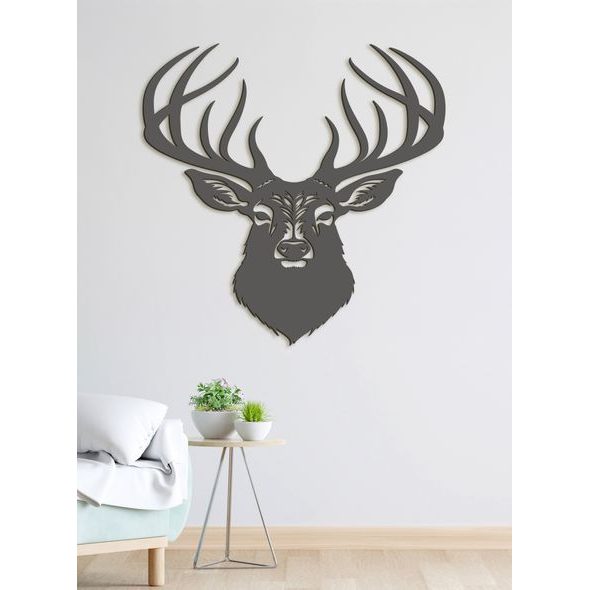 Dřevěný obrázek jelena