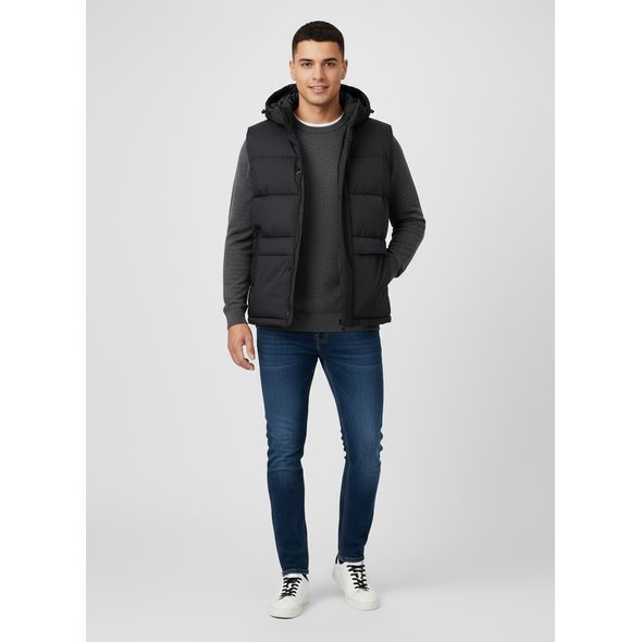 DÁMSKA KRÁTKA VESTA ČIERNA