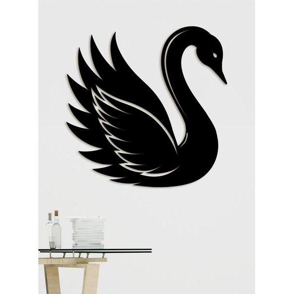 Dřevěný obraz Elegantní labuť